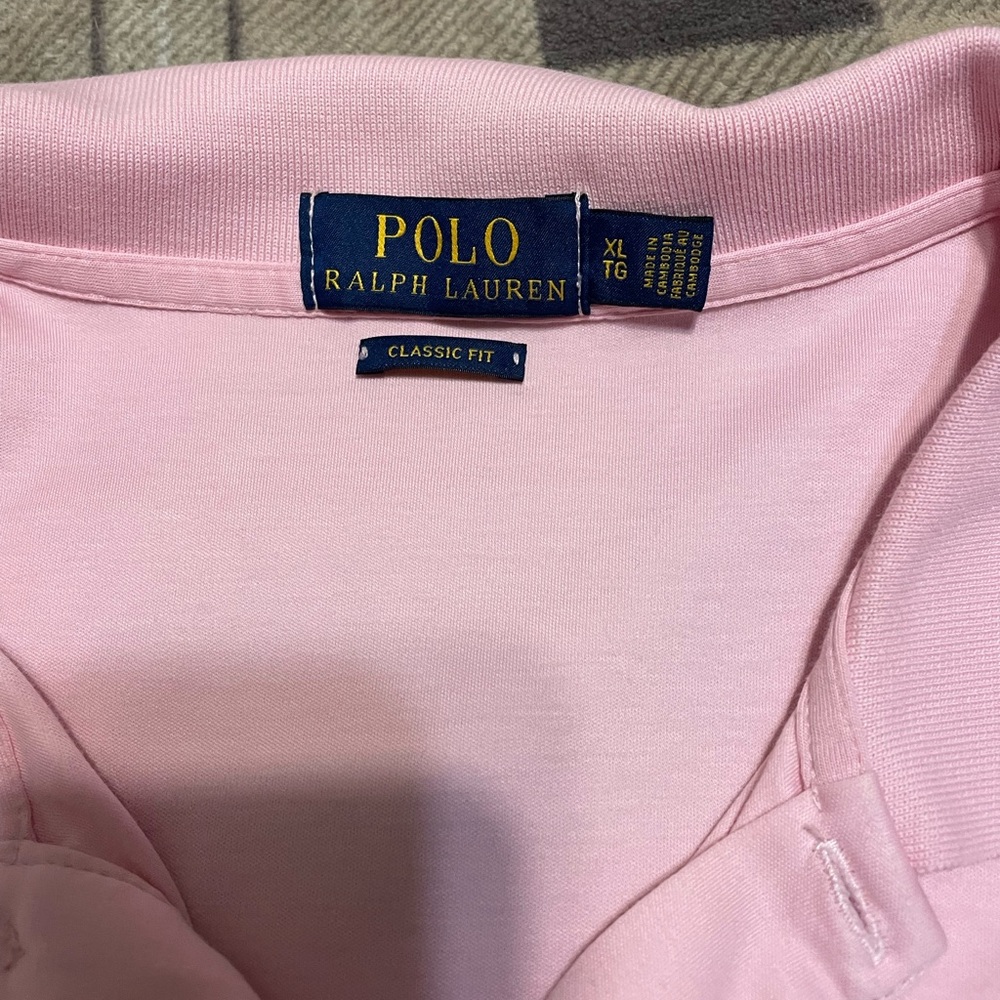 Ralph Lauren Classic Pink Polo Shirt - Picture 3 of 3